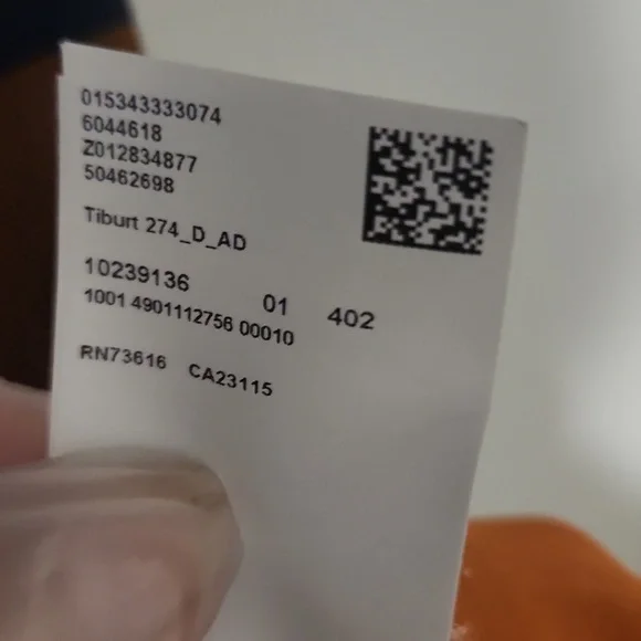 HUGO BOSS XL.Color Block Men's Shirt - Navy, Orange, and Brown - Picture 7 of 13